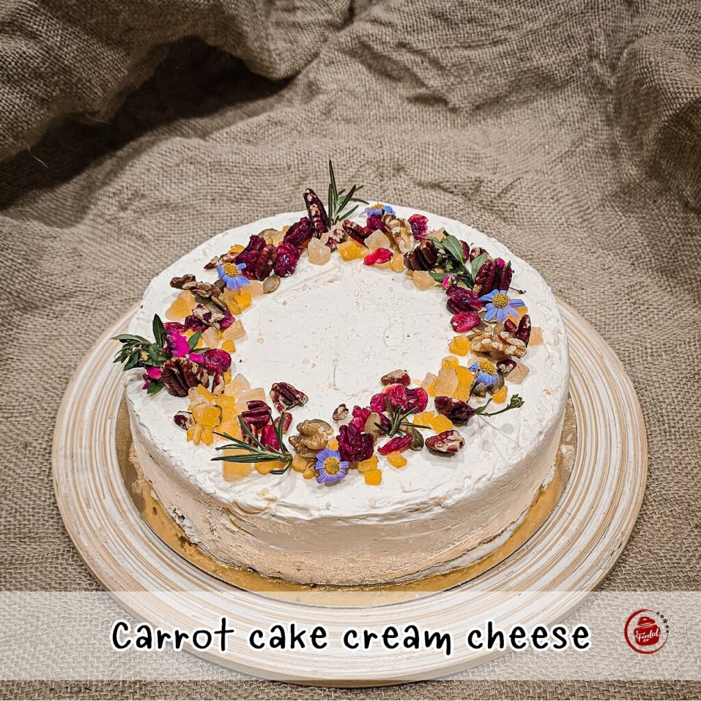 Carrot cake cream cheese คอร์สขนมเบเกอรี่คาเฟ่ยอดนิยม (Bakery Training Course - Popular Cafe Menu)